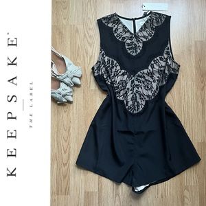 NWT Keepsake the Label black “strange desire” play suit
